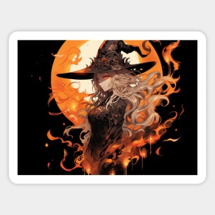 Fire Witch Magnet